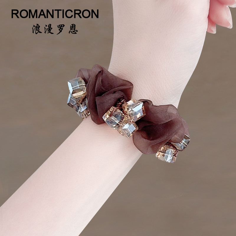 发圈欧根纱日韩高级感头花