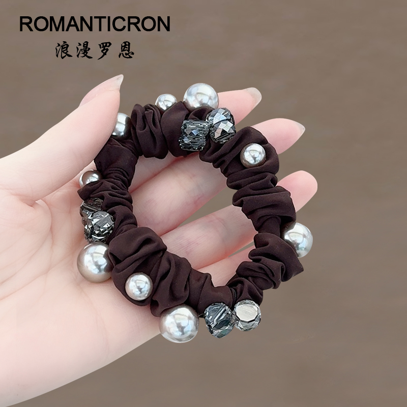 发圈仿珍珠日韩洋气小肠圈