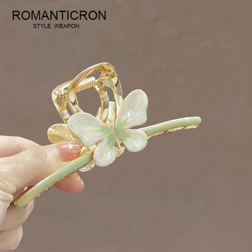 鲨鱼夹金属日韩盘发抓夹