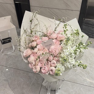 仙子之玫瑰花束鲜花速递同城配送女友物生吻礼北京日上海杭州ZAU