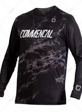 Commencal 迷彩越野摩托车服速干衣骑行服山地车自行车T恤定制
