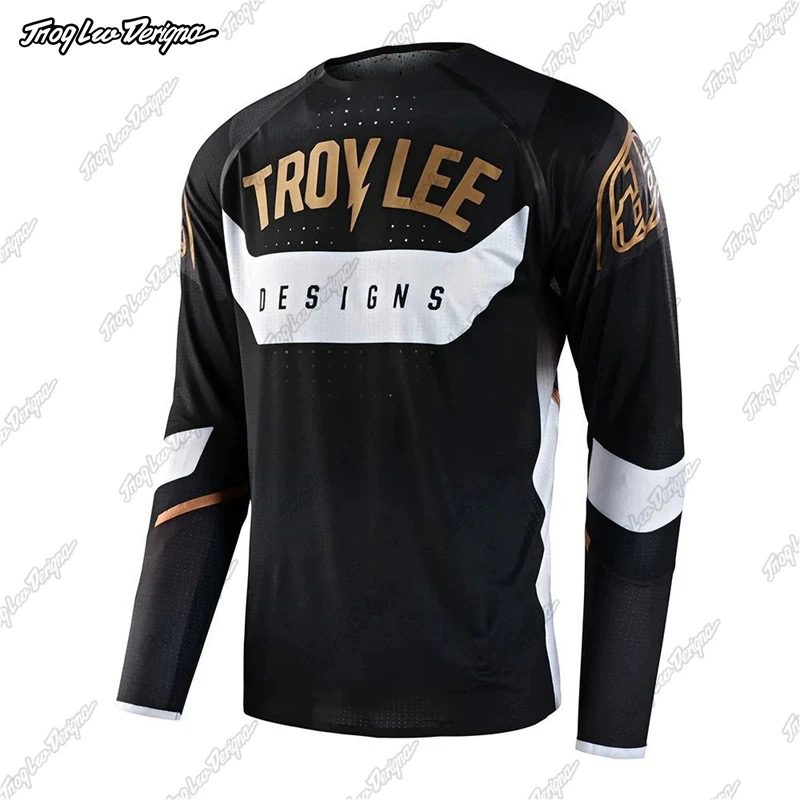 2025新款TROYDLEE越野摩托车骑行服长袖速降服赛车服男机车服T恤