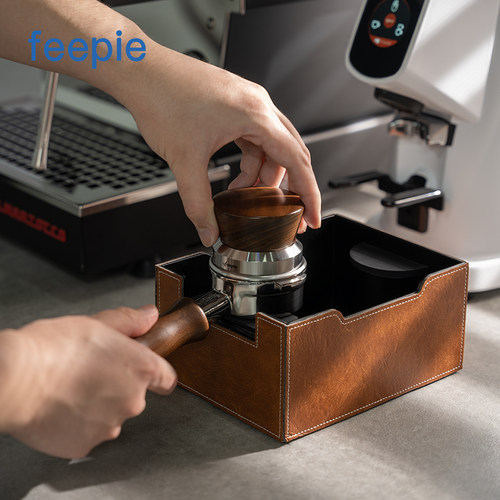 feepie啡派魔方咖啡粉渣盒布粉底座意式咖啡机压粉座咖啡车废渣桶
