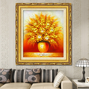 新款钻石画 魔方圆钻满钻 客厅贴钻十字绣十字绣点钻欧式油花花