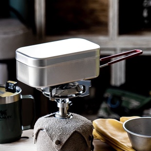 瑞典Trangia户外铝饭盒 露营野炊便当铝制餐具收纳盒煮饭神器蒸架