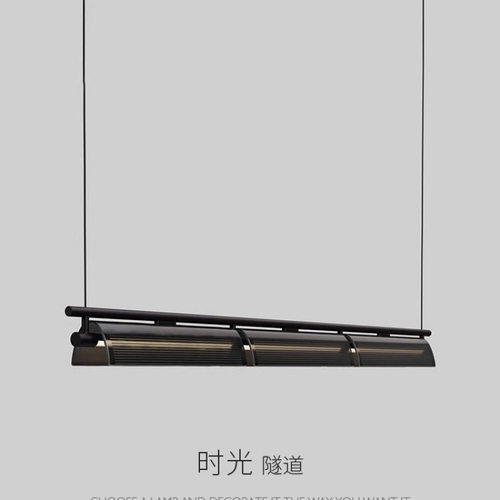 意式极简餐厅吊灯工业风高级感设计师轻奢创意长条餐桌饭厅吧台灯