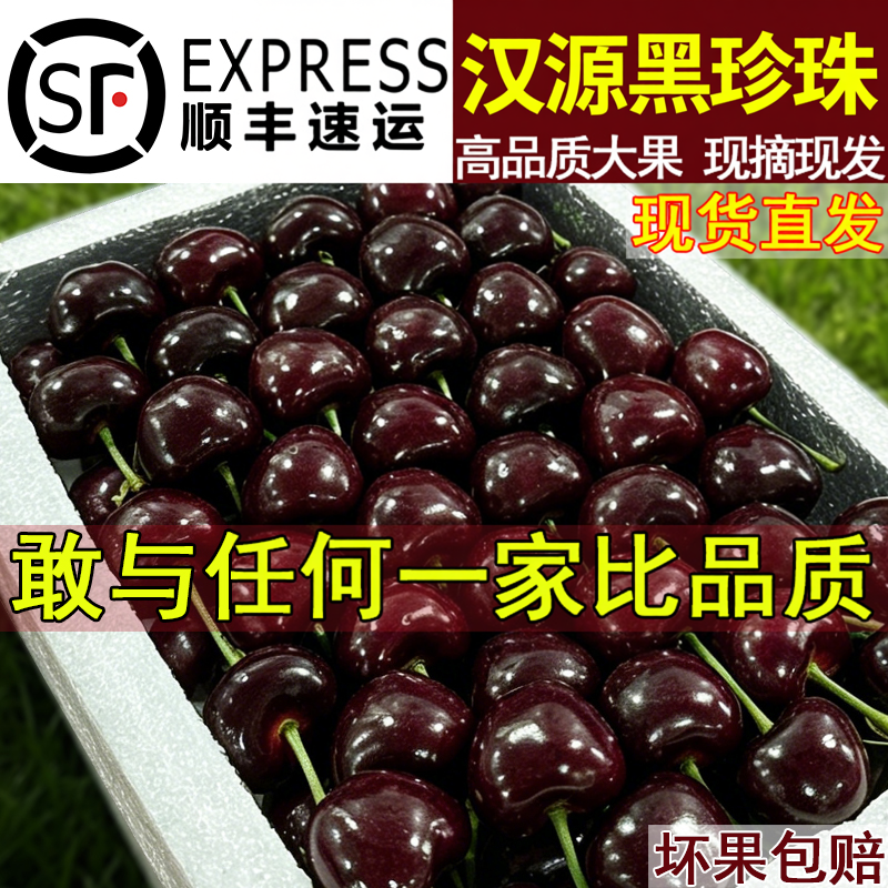 四川汉源车厘子黑珍珠新鲜水果包邮孕妇当季汶川大樱桃5斤礼盒装