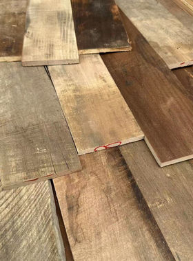 老株木实木地板风化纹理老木板株木民宿复古装饰护墙板吊顶背景墙