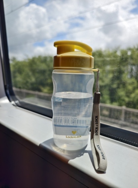 乐扣LOCK运动水杯水壶塑料便携杯咖啡杯diy神器pp5材质350ml