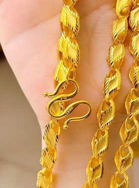 精品男士项链同款瓜子麦子链霸气