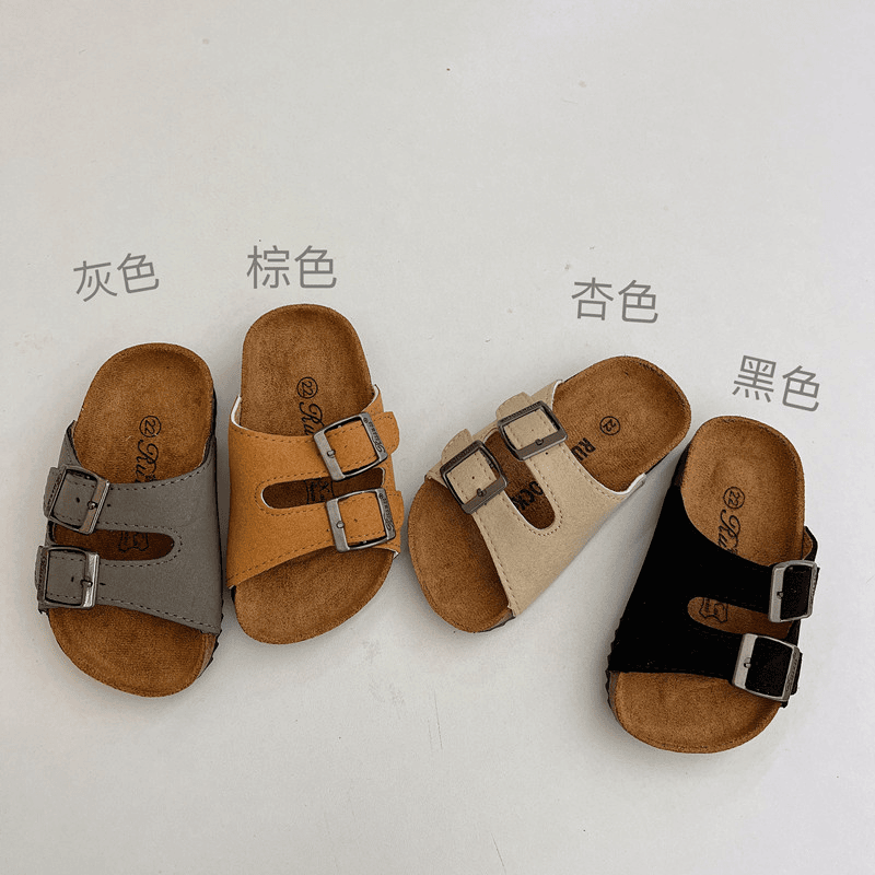 复古沙滩鞋宝宝软底博肯拖鞋