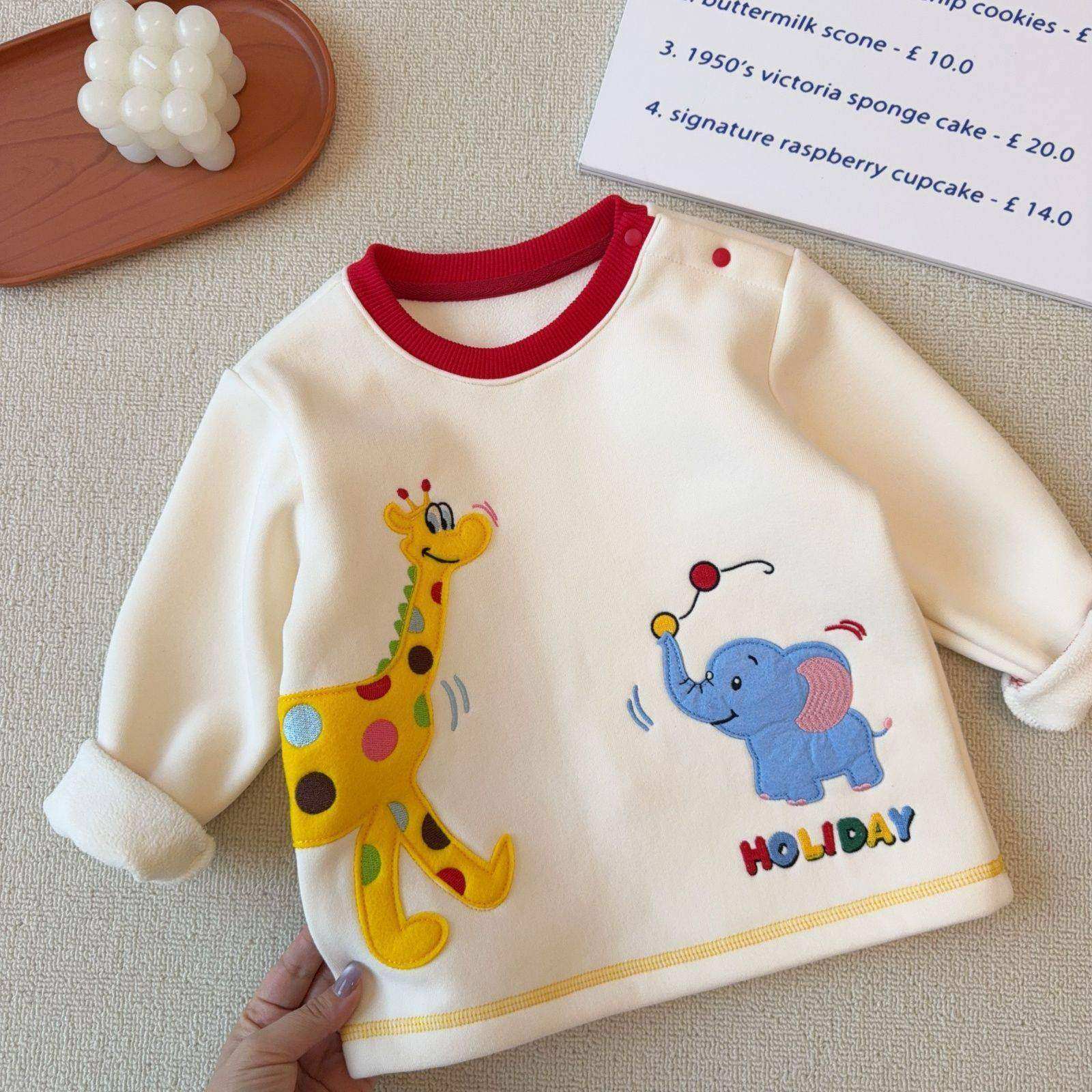 太可爱了!冬季日系新款男女童加绒卫衣儿童宝宝一体绒可爱上衣潮,童装/婴儿装/亲子装,卫衣/绒衫,淘宝优惠券,粉丝福利购,淘宝优惠卷