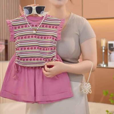 女童夏季套装2026新款中大童女宝