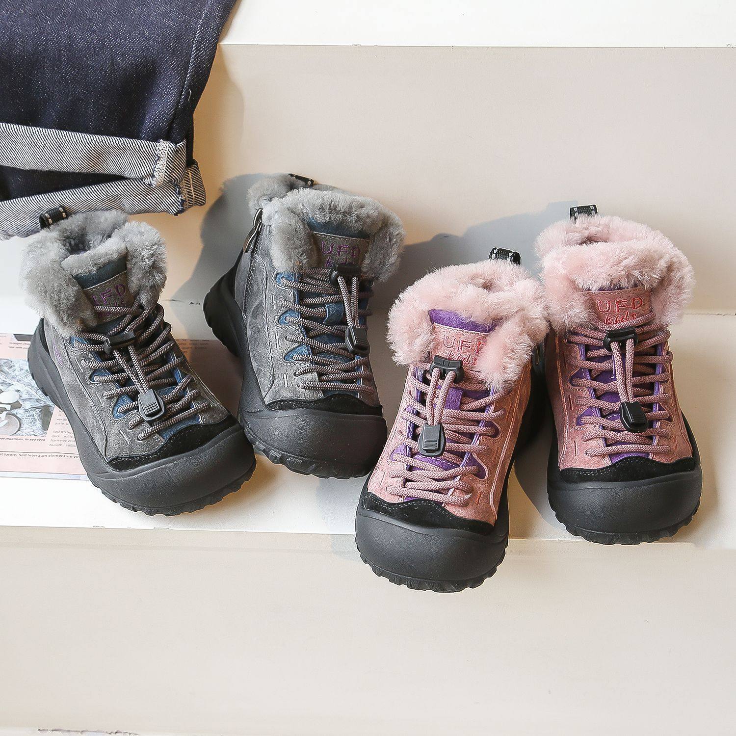 运动风软皮儿童雪地靴加绒加厚男童大棉鞋保暖冬鞋女童雪地棉,童鞋/婴儿鞋/亲子鞋,棉靴,淘宝优惠券,粉丝福利购,淘宝优惠卷