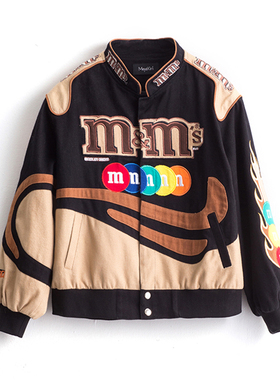 Embroidery Harajuku Patch Plus Size Coat 2021 Winter Autumn