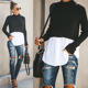 Sweater Winter Black 2020 Women Autumn Knitted Turtleneck