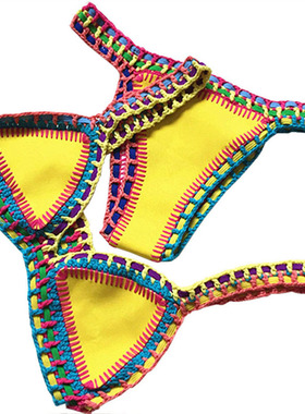 Women Bikini Set Reversible Swimwear Beachwear Sexy Low Wais