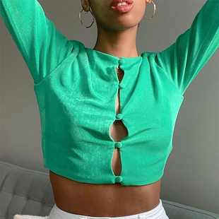 Shirt Double Layers Buttons Tinastyle Women Casual Long