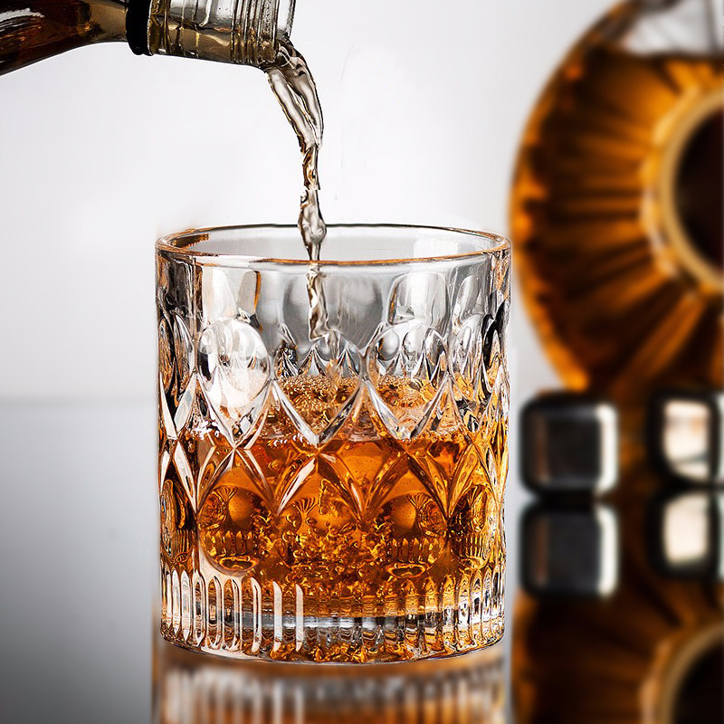 威士忌酒杯洋酒杯家用复古雕花玻璃啤酒杯水杯果汁杯烈酒杯子套装,餐饮具,洋酒/威士忌杯,淘宝优惠券,粉丝福利购,淘宝优惠卷