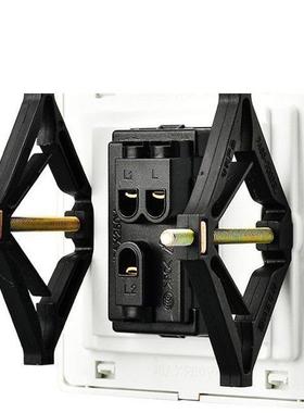 86开关百科全书插头带持有人盒式维修接线盒插座底部盒通用支架