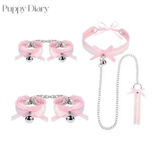 星瑞 蕾丝小铃铛项圈女m蝴蝶结颈带hoker饰品k9脖圈锁骨链