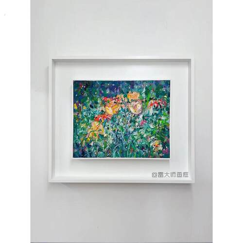 双层框实木油画框悬浮布框油画外框丙烯画框定制定做装裱数字油画