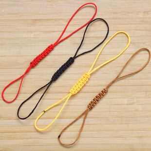 绑茶壶绳子手工编织茶壶盖防摔绳紫砂壶盖茶具盖子挂绳配饰