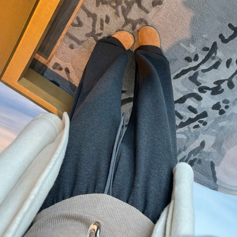 软糯垂坠感羊毛糯米裤女秋冬季2025新款高腰休闲阔腿松弛感长裤子,女装/女士精品,休闲裤,淘宝优惠券,粉丝福利购,淘宝优惠卷