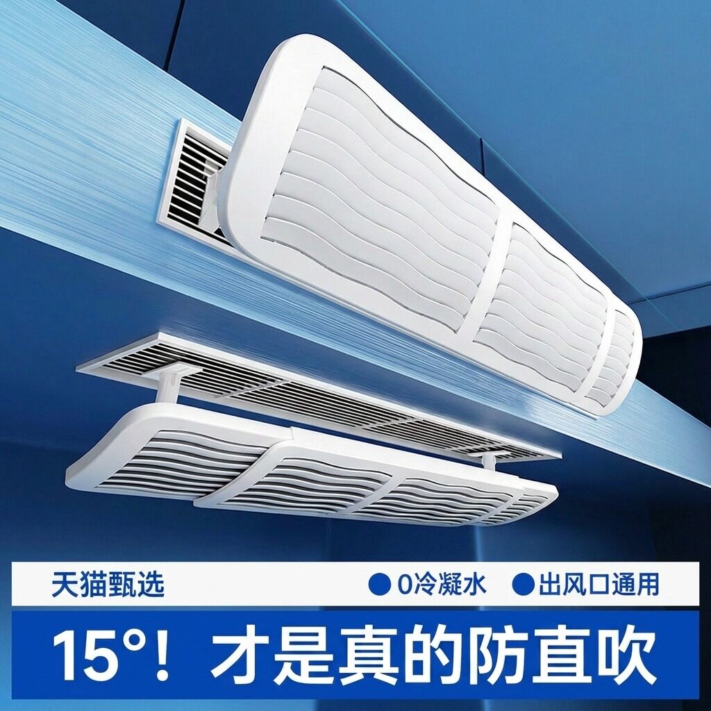 15°挡风不挡凉】中央空调挡风板图片