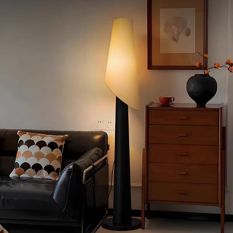 中古风创意实木落地灯中式酒店客厅沙发边卧室书房装饰氛围感灯具