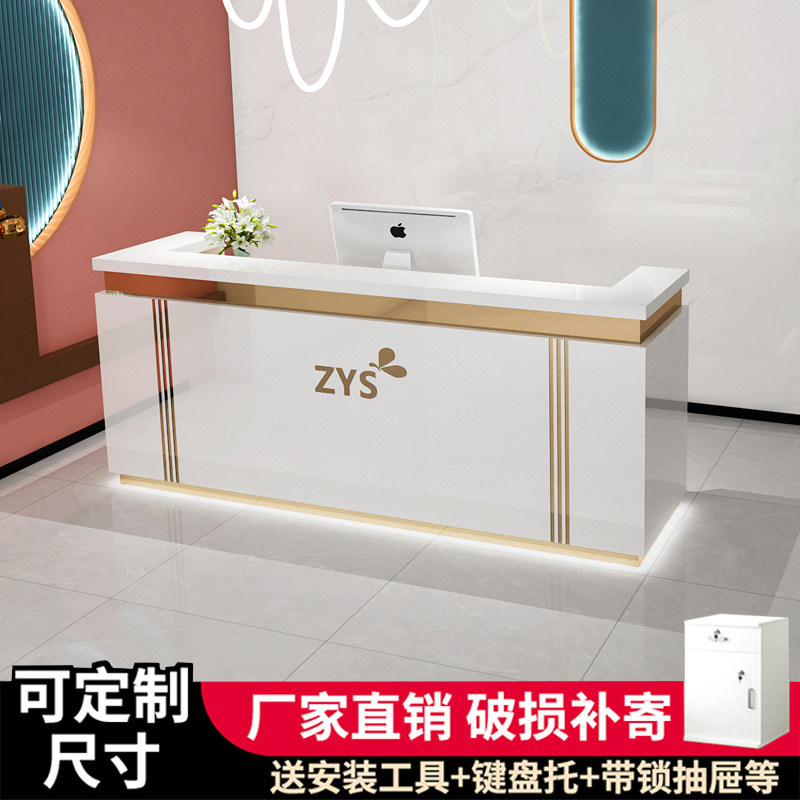 服装店收银台不锈钢小型柜台吧台