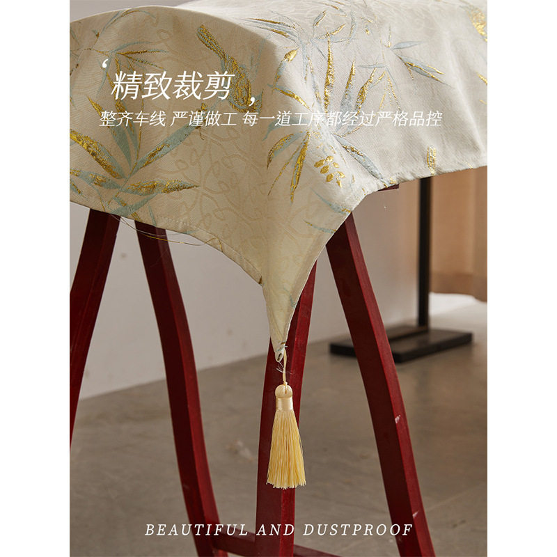 中国风古筝防尘罩新中式古琴专用盖布轻奢高端通用遮尘感