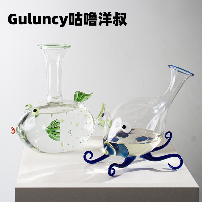 瀑布式红酒醒酒器快速家用套装奢华高档玻璃葡萄酒倒酒存酒分