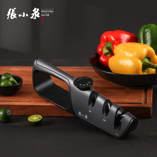 张小泉多功能磨刀 磨刀石快速磨刀器手动 家用菜刀厨房易磨刀