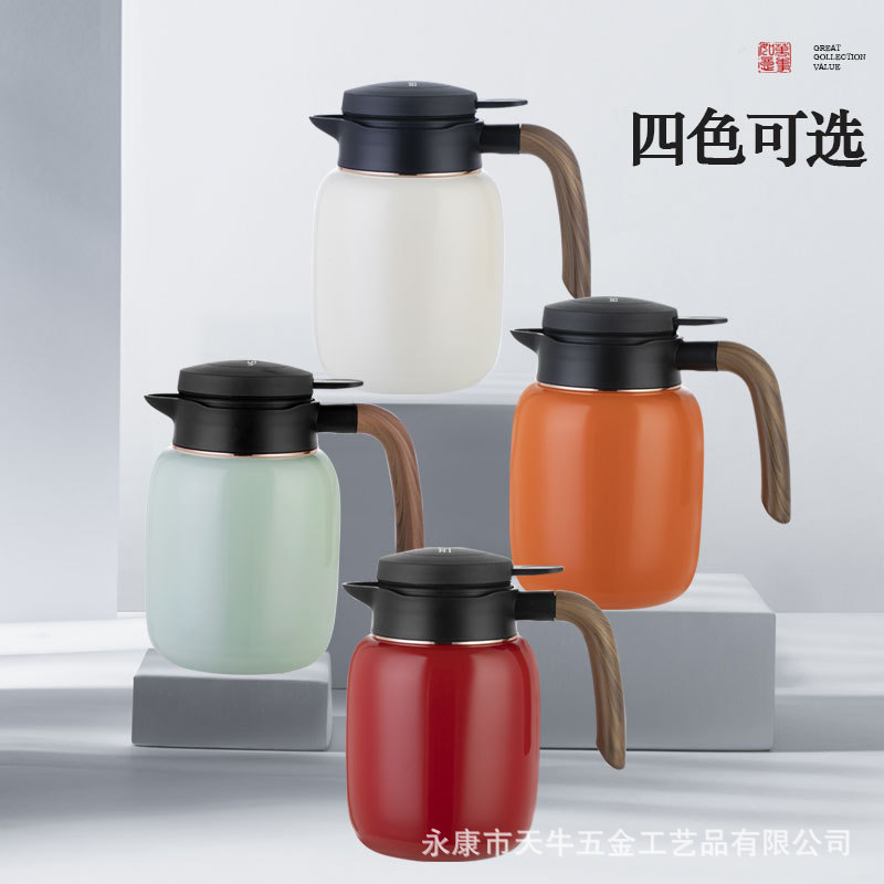 天牛316焖茶壶不锈钢家用老白茶闷泡壶显温保温水壶大容量厂