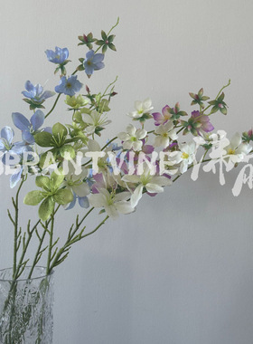 新品垂丝茉莉仿真花家居客厅酒店软装布置婚庆摆件布景假花插花