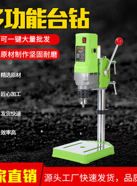微型台钻220v710W多功能小型工业佛珠制作迷你调速小钻床铣床电钻