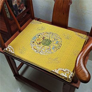 红木沙发座垫实木家具坐垫太师椅餐椅圈椅茶桌椅子椅垫套 中式