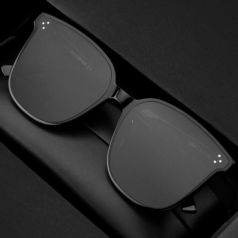 gm黑框茶色墨镜女高级感ins网红款2022年新款潮大脸显瘦太阳眼镜