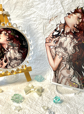 【幕醒森林】第五人格周边小女孩色纸吧唧徽章挂件钥匙扣立牌同人