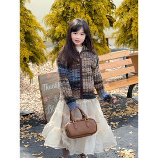 NONO 秋冬女童花边百搭半身裙仙女双层蛋糕半裙 CHILD