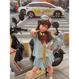套装 春日薄荷曼波女童学院风jk制服长袖 CHILD NONO