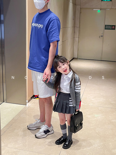 NONOKIDS春秋TB学院风针织套装