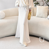 TU女装 半裙 优雅包臀中长款 玉影琉光 高腰鱼尾半身裙2026年新款