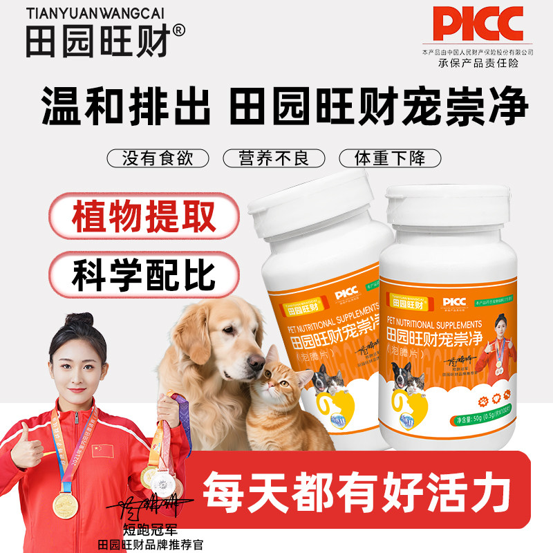 宠崇净犬用泡腾片植物提取益生菌