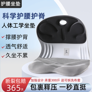 beauty hip加大加厚护腰坐垫办公室靠垫一体久坐撑腰座椅腰背椅垫
