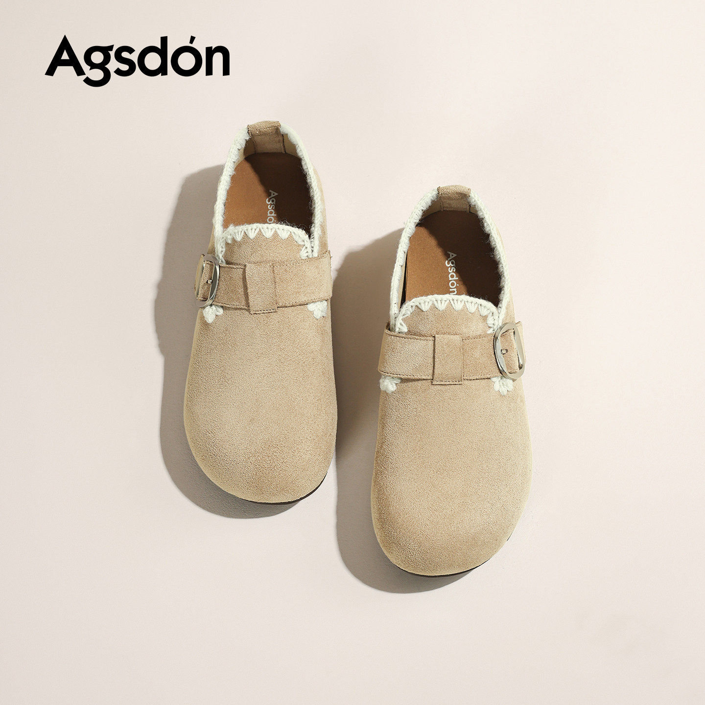 奥古狮登品牌官方正品全包勃肯鞋女2026新款春季单鞋平底鞋子一脚,女鞋,时尚休闲鞋,淘宝优惠券,粉丝福利购,淘宝优惠卷