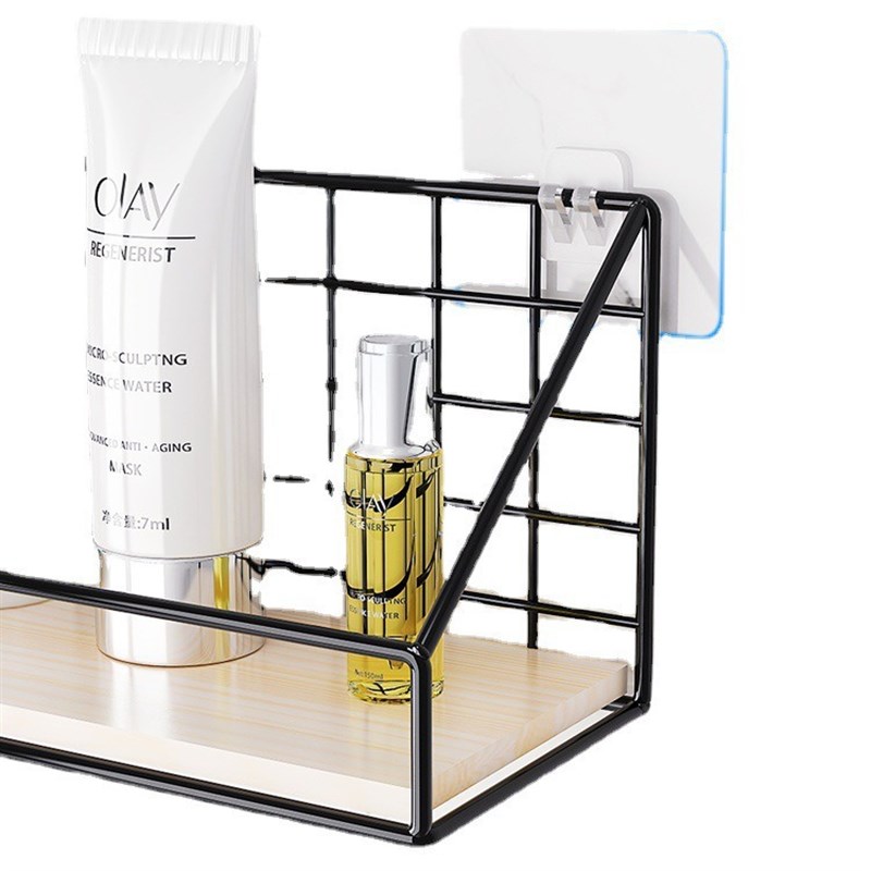 免打孔墙上挂篮置物架客厅卧室床头收纳神器厨房浴室杂物整理壁挂