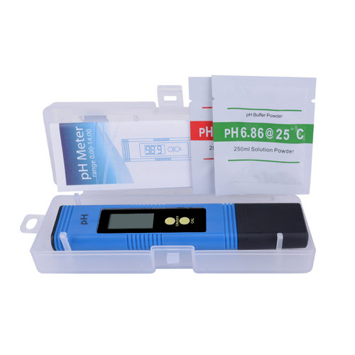 现货蓝便携式ph测试笔酸度计ph02测试笔酸碱度水产鱼缸ph笔水质笔