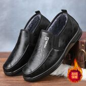 软底鞋 回力冬季 加厚保暖男皮棉鞋 防水防油防滑厨师鞋 男士 加绒皮鞋